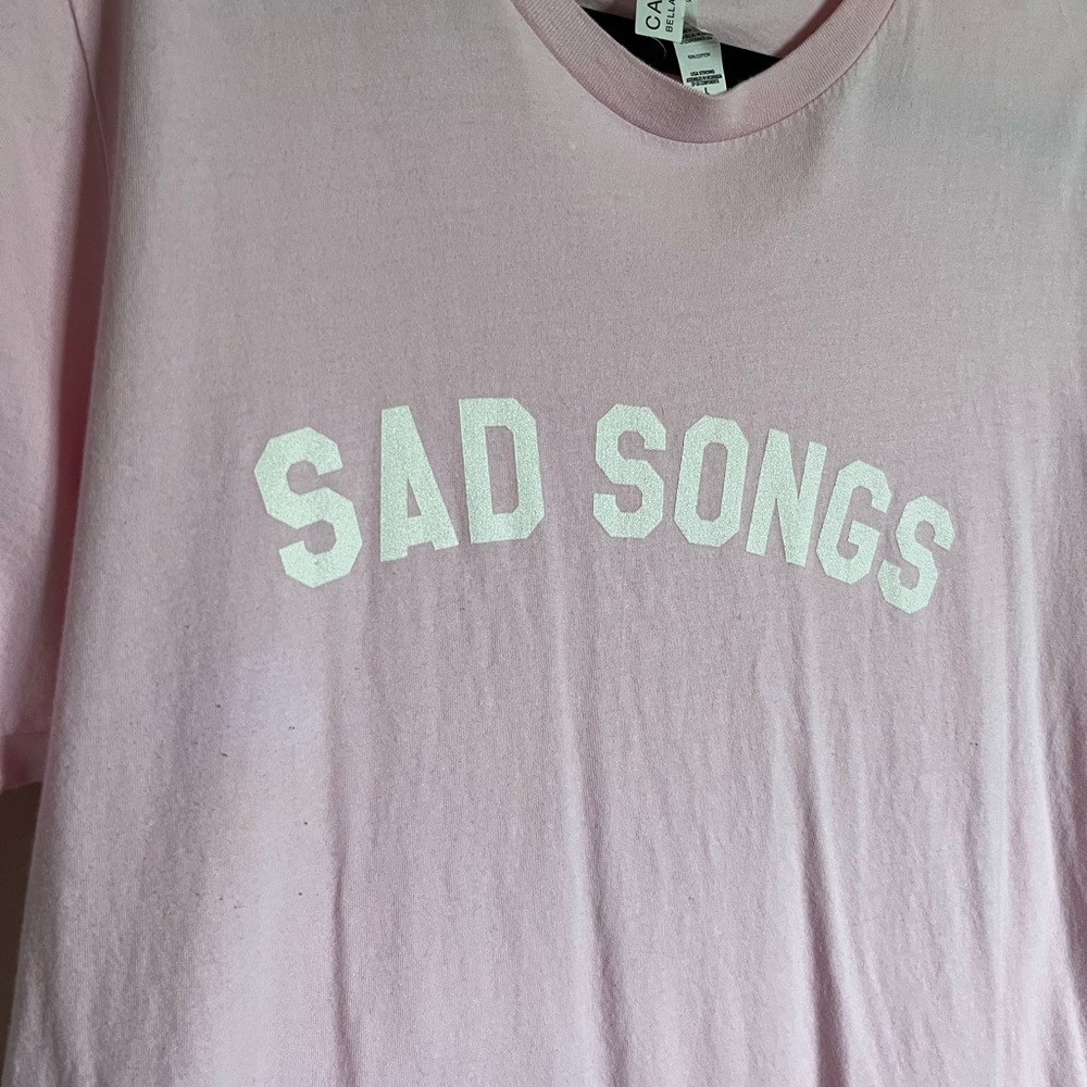 Pink Sad Songs short sleeved shirt - Picture 3 of 3